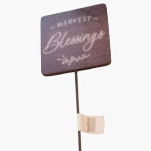 Burton Harvest Blessings Floral Pick Garden Brown White Rustic Fall Thanksgiving